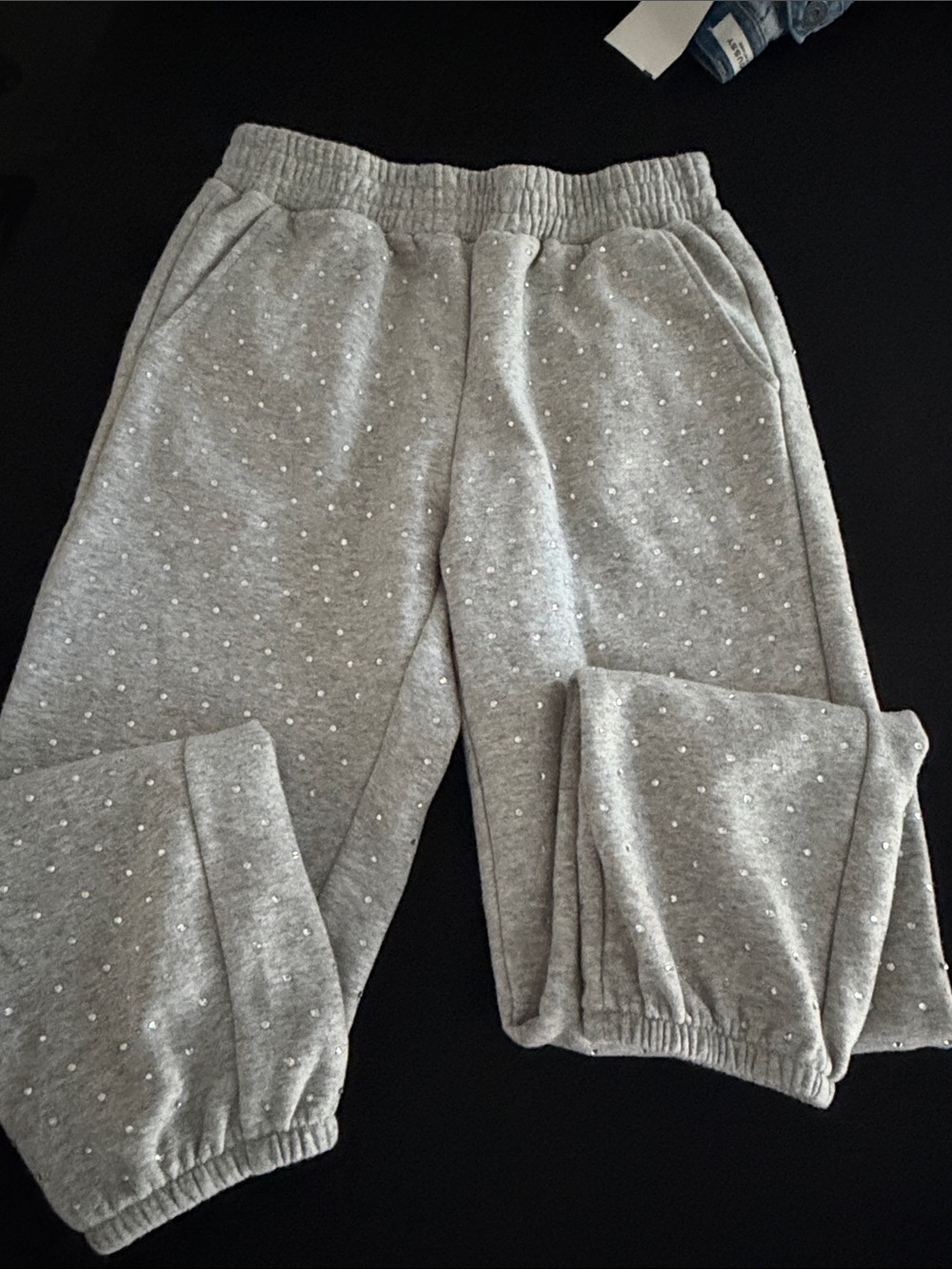Generation Love Heather Gray Polka Dot Joggers